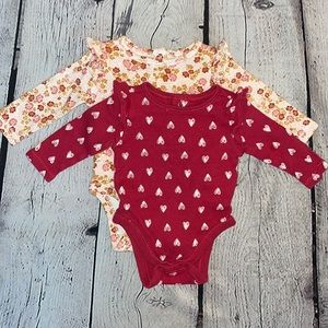 Set of Two Old Navy Ribbed Onesies